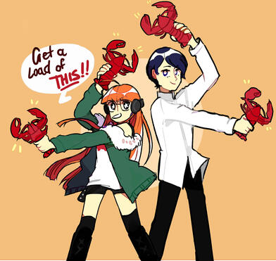 yusuke & futaba by puddingsu